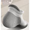 BULLIANT Socks For Women 6Pairs-Womens Athletic Ankle Socks No Show Cushioned for Walking Running-Compression Arch Support(6pairs-white /Rose Red2982)