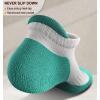 BULLIANT Socks For Women 6Pairs-Womens Athletic Ankle Socks No Show Cushioned for Walking Running-Compression Arch Support(6pairs-white2085)