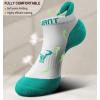 BULLIANT Socks For Women 6Pairs-Womens Athletic Ankle Socks No Show Cushioned for Walking Running-Compression Arch Support(6pairs-white2085)