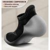 BULLIANT Men Ankle Socks Multi Pack,Athletic Running Socks Breathable Wicking Cushioned Footbed Arch Supportive(4pairs-black4437)