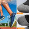 BULLIANT Men Ankle Socks Multi Pack,Athletic Running Socks Breathable Wicking Cushioned Footbed Arch Supportive(6pairs-black 6 Color Mixed4809)
