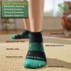 BULLIANT Men Ankle Socks Multi Pack,Athletic Running Socks Breathable Wicking Cushioned Footbed Arch Supportive(6pairs-black 6 Color Mixed7791)