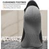 BULLIANT Men Ankle Socks Multi Pack,Athletic Running Socks Breathable Wicking Cushioned Footbed Arch Supportive(6pairs-black6467)