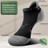 BULLIANT Men Ankle Socks Multi Pack,Athletic Running Socks Breathable Wicking Cushioned Footbed Arch Supportive(6pairs-black6467)