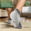 BULLIANT Men Ankle Socks Multi Pack,Athletic Running Socks Breathable Wicking Cushioned Footbed Arch Supportive(6pairs-gray Heather 7793)