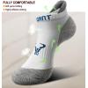 BULLIANT Men Ankle Socks Multi Pack,Athletic Running Socks Breathable Wicking Cushioned Footbed Arch Supportive(6pairs-white 6 Color Mixed4810)