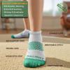 BULLIANT Men Ankle Socks Multi Pack,Athletic Running Socks Breathable Wicking Cushioned Footbed Arch Supportive(6pairs-white 6 Color Mixed7792)