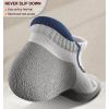 BULLIANT Men Ankle Socks Multi Pack,Athletic Running Socks Breathable Wicking Cushioned Footbed Arch Supportive(6pairs-white4314)