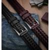 BULLIANT Men Belt, Braided Leather Belt Adjustable For Men Casual Jeans Golf 1 3/8″(2pack-black/Wine Red8530)