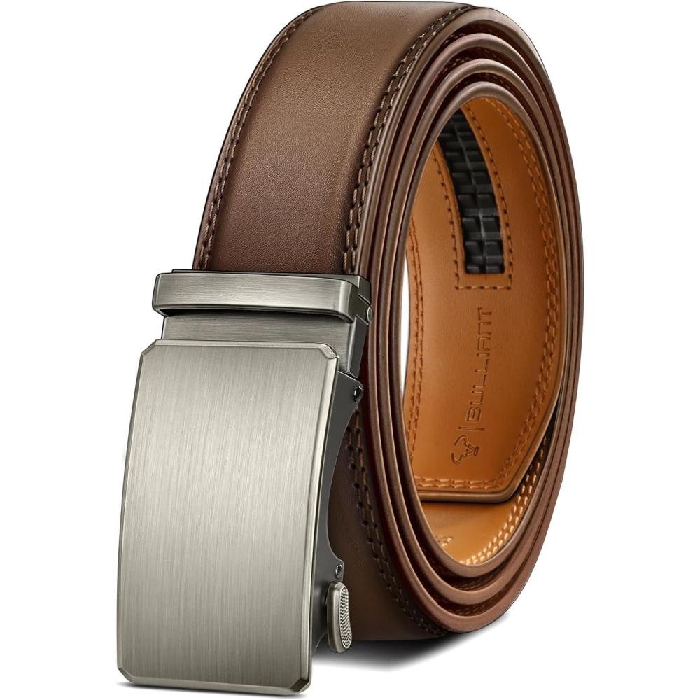 image:imageBULLIANT Men Belt Ratchet Belt Adjustable For Gift Men Dress Jeans 1 38Cut For FitTawny6244