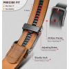 BULLIANT Men Belt 2 Gift Pack, Ratchet Belt Fully Adjustable For Men Dress Casual Pants Jeans 1 3/8″ -Noncuttable(2pack-black/Orange Brown7783)