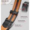 BULLIANT Men Belt 2 Gift Pack, Ratchet Belt Fully Adjustable For Men Dress Casual Pants Jeans 1 3/8″ -Noncuttable(2pack-black/Orange Brown7784)