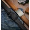 BULLIANT Men Belt 2 Gift Pack, Ratchet Belt Fully Adjustable For Men Dress Casual Pants Jeans 1 3/8″ -Noncuttable(2pack-black/Orange Brown7784)