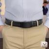 BULLIANT Men Belt, Ratchet Belt Adjustable For Gift Men Dress Jeans 1 3/8″-Cut For Fit(Black6245)