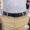 BULLIANT Men Belt, Ratchet Belt Adjustable For Gift Men Dress Jeans 1 3/8″-Cut For Fit(Black6251)