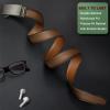 BULLIANT Men Belt, Ratchet Belt Adjustable For Gift Men Dress Jeans 1 3/8″-Cut For Fit(Tawny6244)