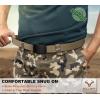 BULLIANT Men Stretch Belt,Adjustable Ratchet Nylon Belt Tactical for Men Casual Jeans Golf Work 1 3/8″,Cut For Fit(Beige7627)