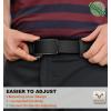 BULLIANT Men Stretch Belt,Adjustable Ratchet Nylon Belt Tactical for Men Casual Jeans Golf Work 1 3/8″,Cut For Fit(Black7626)