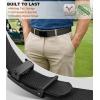 BULLIANT Men Stretch Belt,Adjustable Ratchet Nylon Belt Tactical for Men Casual Jeans Golf Work 1 3/8″,Cut For Fit(Black7626)