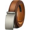 BULLIANT Men Belt, Ratchet Belt Adjustable For Gift Men Dress Jeans 1 3/8″-Cut For Fit(Orange Brown6246)