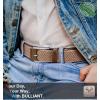 BULLIANT Belt for Men 2Pack,Mens Gift Stretch Braided Web Belt Elastic for Casual Golf Jeans,1 3/8″(2pack-antique Blue/Beige2660)