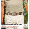 BULLIANT Belt for Men 2Pack,Mens Gift Stretch Braided Web Belt Elastic for Casual Golf Jeans,1 3/8″(2pack-black/Beige1686)