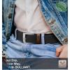 BULLIANT Belt for Men 2Pack,Mens Gift Stretch Braided Web Belt Elastic for Casual Golf Jeans,1 3/8″(2pack-black/Beige1686)