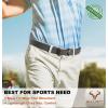 BULLIANT Belt for Men 2Pack,Mens Gift Stretch Braided Web Belt Elastic for Casual Golf Jeans,1 3/8″(2pack-black/Dark Gray8359)