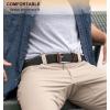 BULLIANT Belt for Men 2Pack,Mens Gift Stretch Braided Web Belt Elastic for Casual Golf Jeans,1 3/8″(2pack-black/Deep Brown1354)