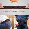 BULLIANT Belt for Men 2Pack,Mens Gift Stretch Braided Web Belt Elastic for Casual Golf Jeans,1 3/8″(2pack-black/Deep Brown1354)