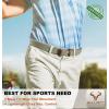 BULLIANT Belt for Men 2Pack,Mens Gift Stretch Braided Web Belt Elastic for Casual Golf Jeans,1 3/8″(2pack-black/Desert Sage8354)