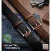 BULLIANT Belt for Men 2Pack,Mens Gift Stretch Braided Web Belt Elastic for Casual Golf Jeans,1 3/8″(2pack-black/Light Brown8358)