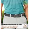 BULLIANT Belt for Men 2Pack,Mens Gift Stretch Braided Web Belt Elastic for Casual Golf Jeans,1 3/8″(2pack-dark Gray/Brown1501)