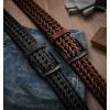 BULLIANT Men Belt 2Pack,Braided Woven Leather Belt For Men Golf Casual Jeans 1 3/8″(2pack-black/Light Brown7954)
