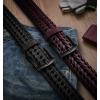 BULLIANT Men Belt 2Pack,Braided Woven Leather Belt For Men Golf Casual Jeans 1 3/8″(2pack-black/Wine Red7955)