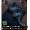 BULLIANT Stretch Belt Men,Mens Gift Woven Braided Web Belt 1 3/8 for Golf Casual Pants Shirts Jeans(Fog Blue8331)