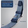 BULLIANT Stretch Belt Men,Mens Gift Woven Braided Web Belt 1 3/8 for Golf Casual Pants Shirts Jeans(Fog Blue8331)