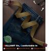 BULLIANT Stretch Belt Men,Mens Gift Woven Braided Web Belt 1 3/8 for Golf Casual Pants Shirts Jeans(Wood Thrush8334)