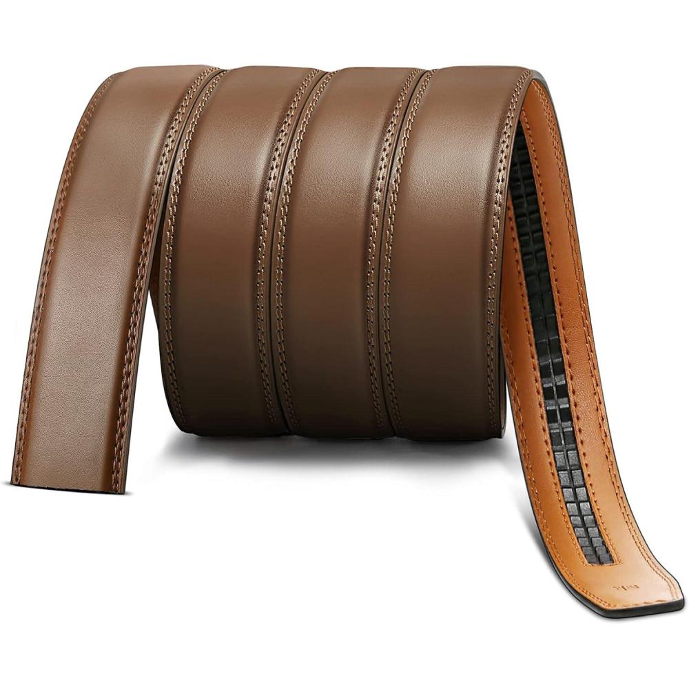 image:imageBULLIANT Belt Strap Buckles for Mens Ratchet Belts Repalcement or Customize Width 1 38Tawny3193