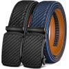 BULLIANT Belt Strap Buckles for Mens Ratchet Belts Repalcement or Customize Width 1 3/8″(Black4024)