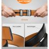 BULLIANT Belt Strap Buckles for Mens Ratchet Belts Repalcement or Customize Width 1 3/8″(Black4721)