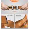 BULLIANT Belt Strap Buckles for Mens Ratchet Belts Repalcement or Customize Width 1 3/8″(Orange Brown3194)