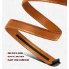 BULLIANT Belt Strap Buckles for Mens Ratchet Belts Repalcement or Customize Width 1 3/8″(Orange Brown3194)
