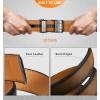 BULLIANT Belt Strap Buckles for Mens Ratchet Belts Repalcement or Customize Width 1 3/8″(Tawny4723)