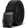 BULLIANT Men Belt-Tactical Work Belt Adjsutable With Stretch Nylon Snug Fit 1 1/2″- Cut For Size(Black8612)