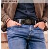 BULLIANT Men Belt 2Pack-Leather Belt 7Holes Comfortable For Men’s Dress Casual Jeans 1 3/8″(2pack-black/Deep Brown4678)