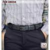 BULLIANT Men Belt 2Pack-Leather Belt 7Holes Comfortable For Men’s Dress Casual Jeans 1 3/8″(2pack-black/Sacred Grey6461)