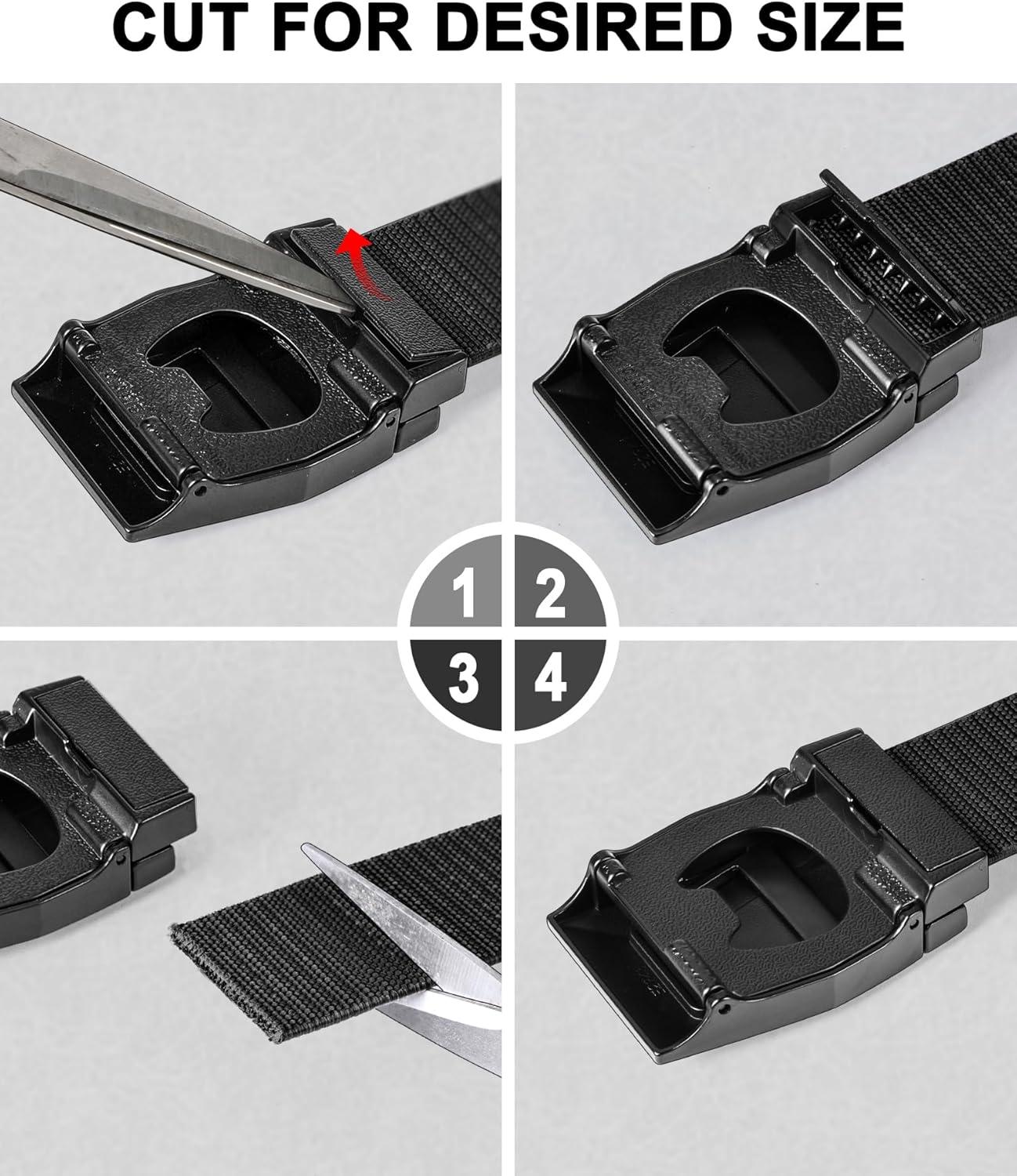 image:imageBULLIANT Tactical Belt for Men Men Stretch Nylon Web Gift Belt 15Hiking Rigger Military WorkQuick ReleaseBlack2543