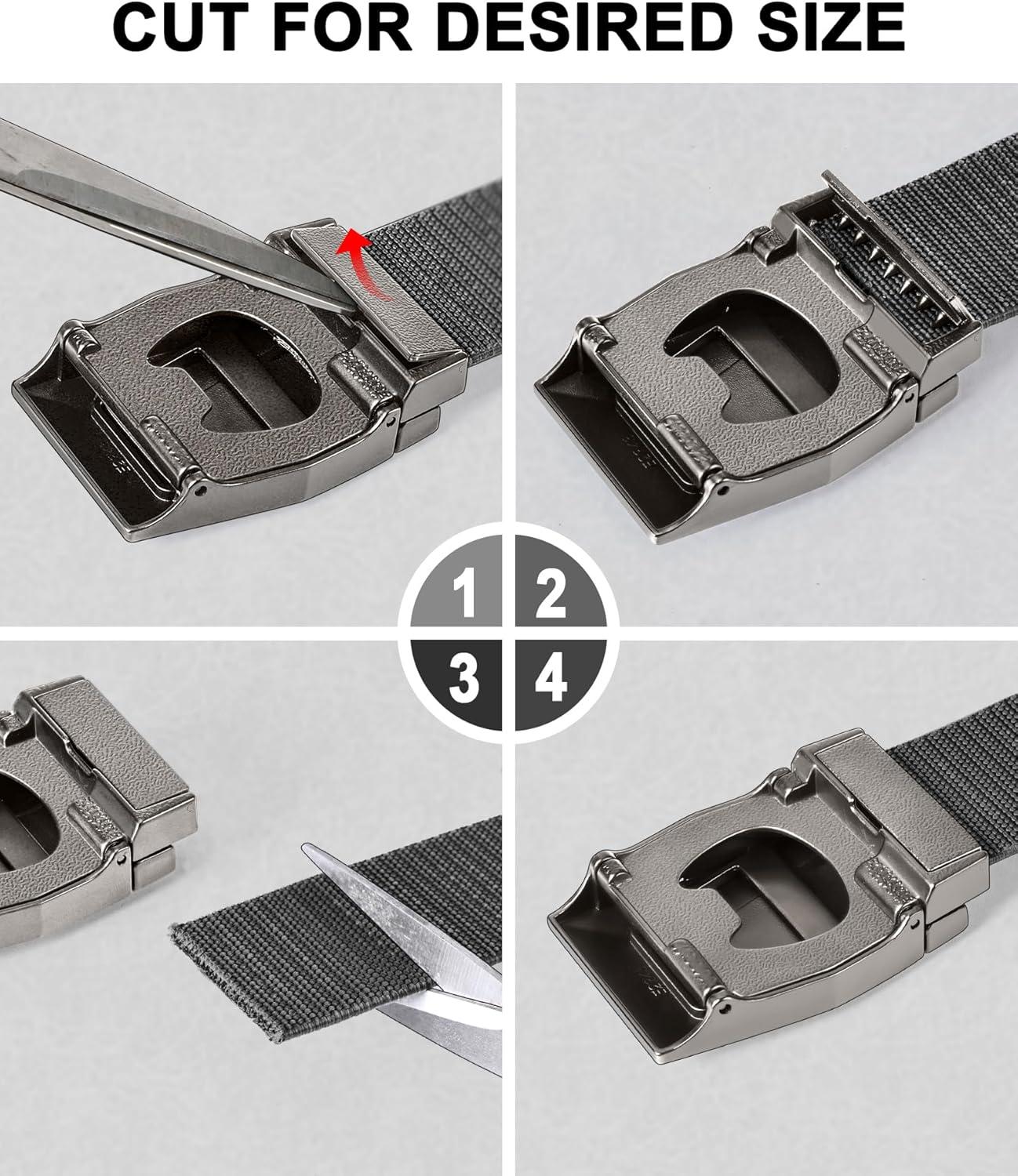 image:imageBULLIANT Tactical Belt for Men Men Stretch Nylon Web Gift Belt 15Hiking Rigger Military WorkQuick ReleaseDark Gray4666