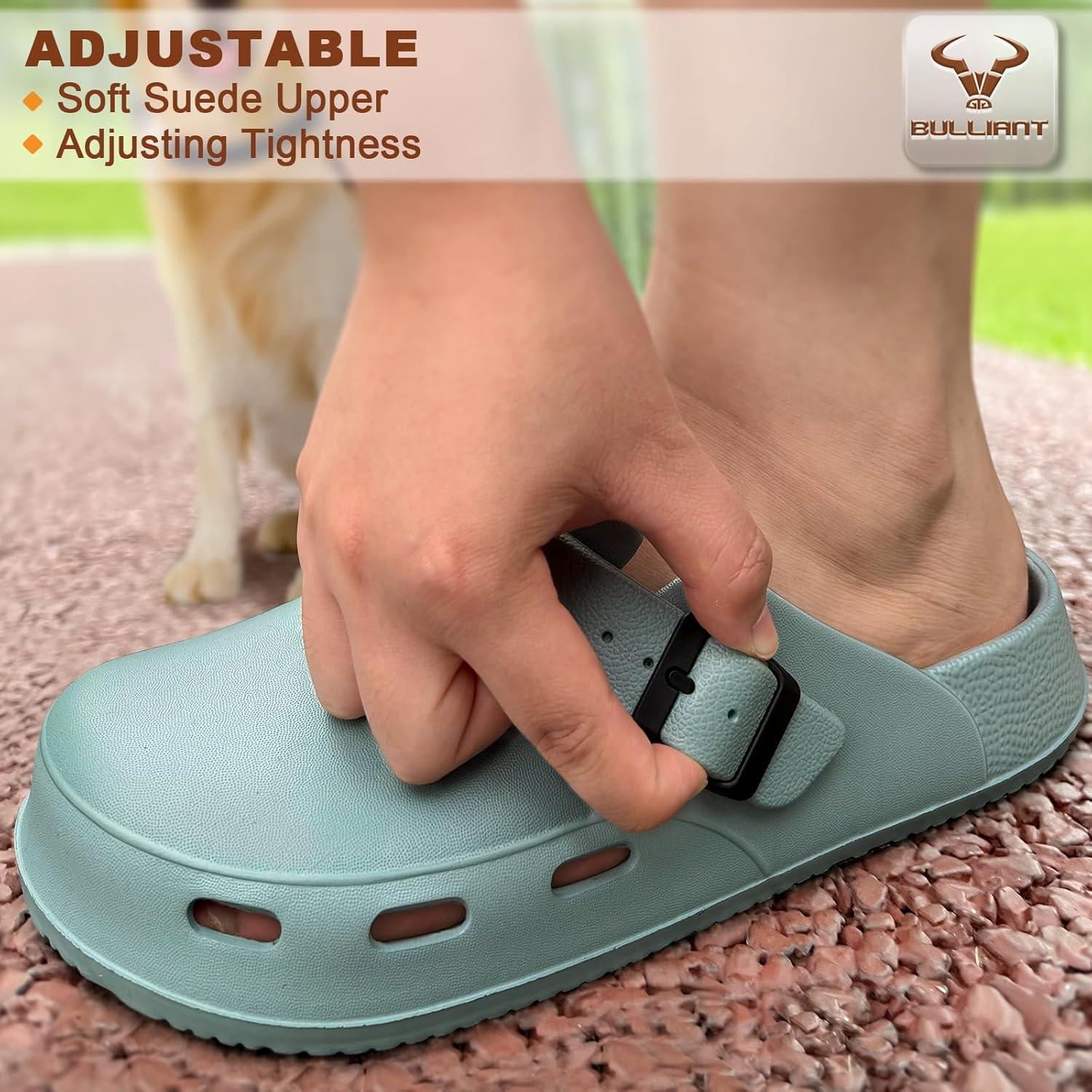 image:imageBULLIANT Women Clogs Adjustable Sandals Slipon Water Shoes Unisex with Cushioned FootbedComfortable LightweightPond8082